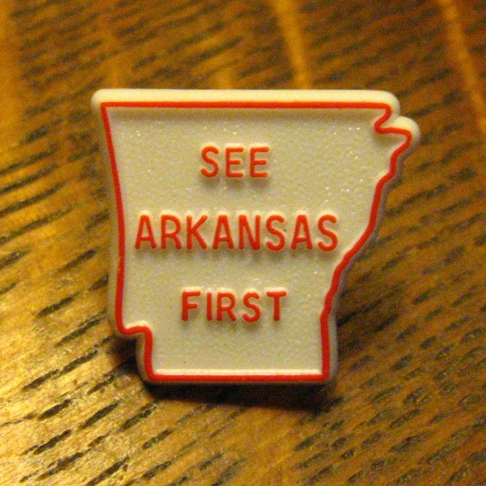 See Arkansas First Vintage Lapel Pin